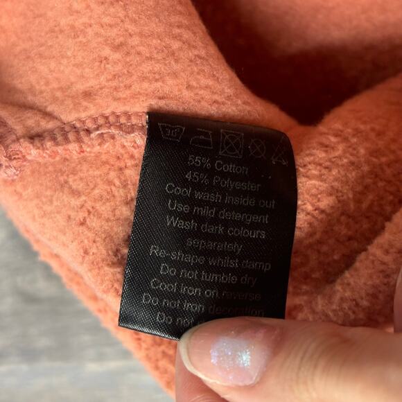 Alphalete Athletics Pink Womens L Gym Long‎ Oversized Pullover Sweatshirt Hoodie - Picture 6 of 15